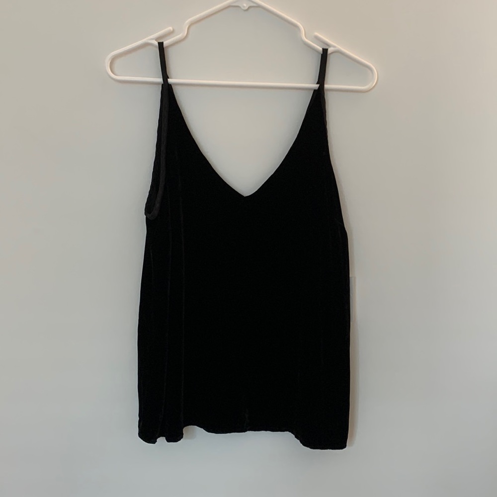 MOVING - NEW WITH TAGS- Black Velvet Deep V Cami from Bella Dahl (SM)